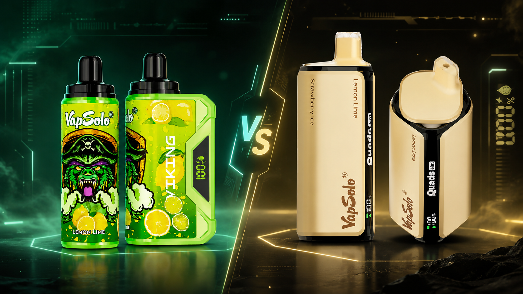 Comparação entre vape 12K e 80K